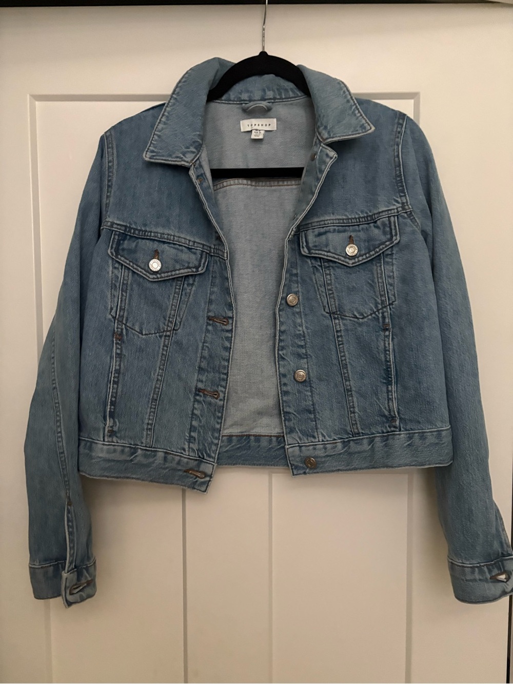 Topshop Light Blue Denim Trucker Jacket